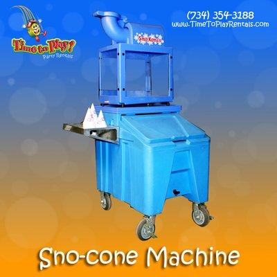 Sno- Cone Machine Includes 50 servings $15.00/ per 50 Additional Servings