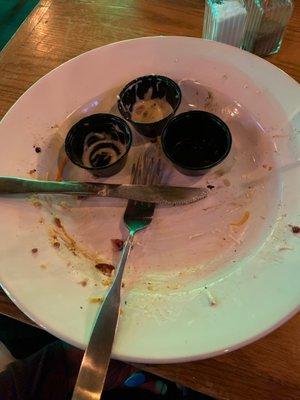 I destroyed my salad! Lol