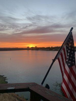 View from deck