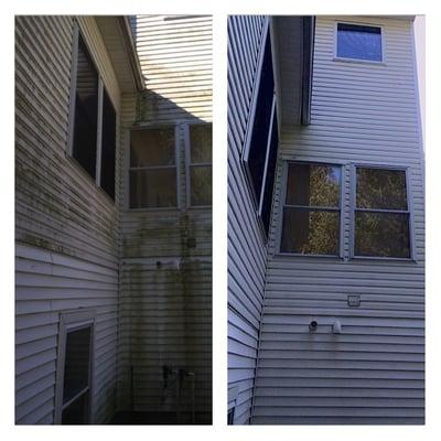 Before and After #powerwashing #manalapannj