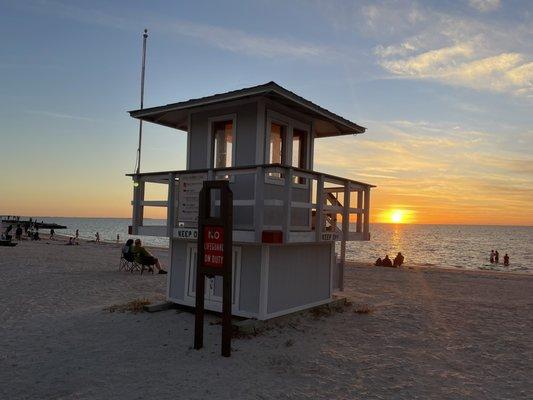 Sunset, Fred Howard park tarpon springs beach