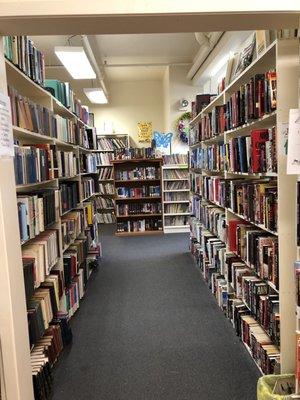 Rows of books