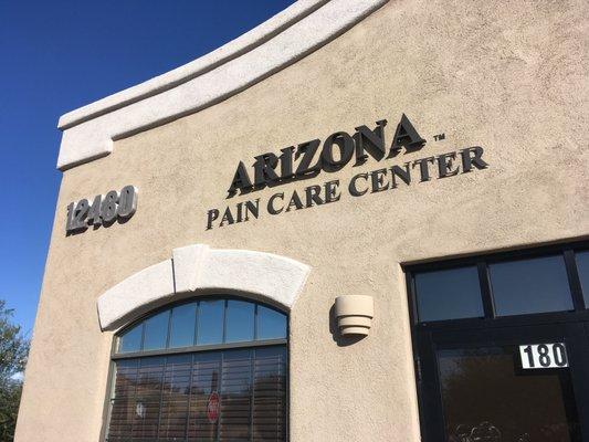 Arizona Pain Care Center Office- located in Oro Valley at Arrowsmith and Rancho Vistoso