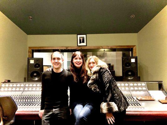 Vocal tracking at Tiny Telephone Studios with San Francisco vocal coach, Heathervox, engineer Beau Sorenson and, musician Ciara McAllister.