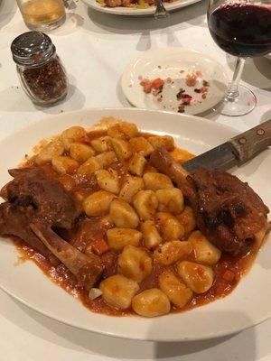 Lamb shank with Gnocchi WOW!!!