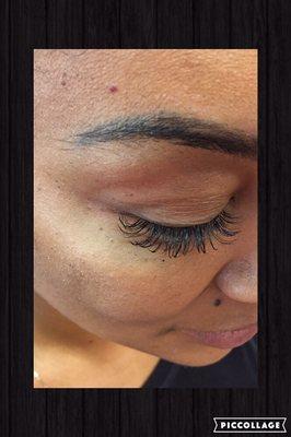 Lash extensions-black diamond lashes....only the best for our clients!