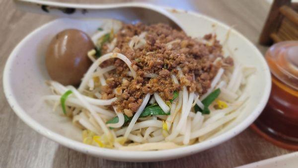 ground pork dry noodle, excellent