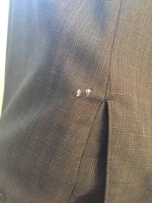 There is about six of these holes in my almost new pants.