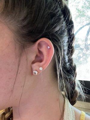 Helix piercing