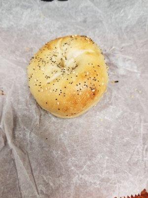 Mini everything bagel w/olive cream cheese.