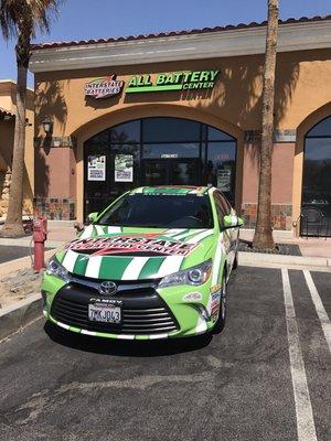 Check out our new NASCAR inspired delivery car