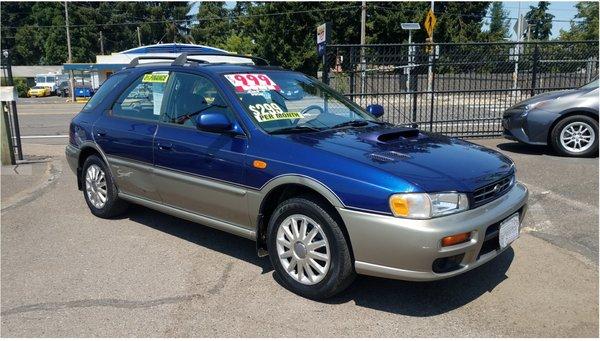 I've always wanted this model Subaru and they even had the exact color I would have wanted. They have a huge selection of cars!