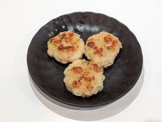 Pan Fried Celery Shrimp Pancake - 芹菜鮮蝦煎餅