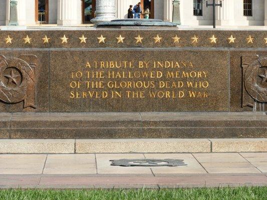 The cenotaph is dedicated to those who died in service of their country