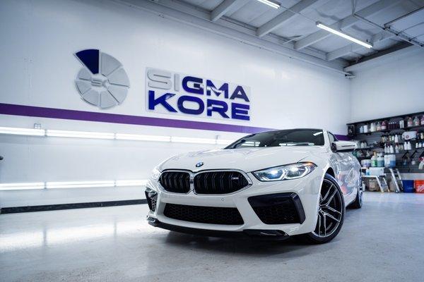 BMW M8, protected with E14 Ceramic coating