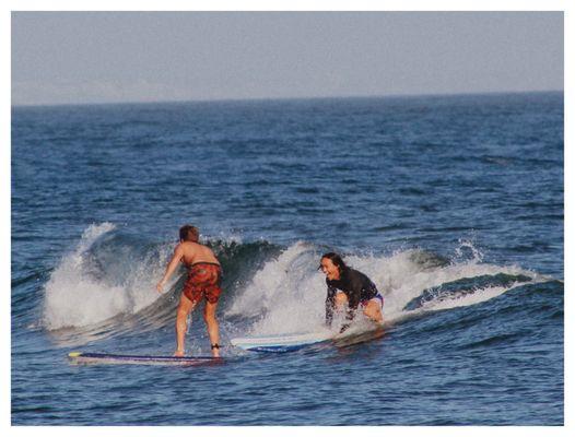 Surfers Having a good time