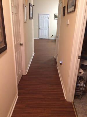 New floor hallway