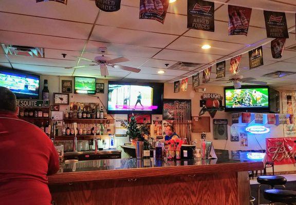 The sports bar