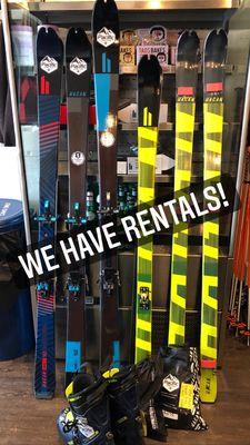 We rent ski mountaineering skis!