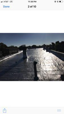 Aluminum roof coating and sealer