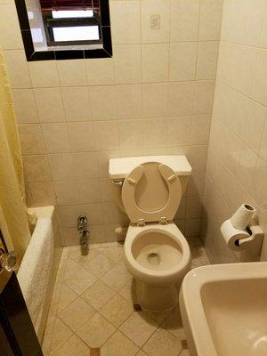 One of the shared bathrooms