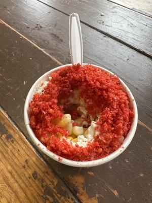 Hot Cheetos esquite ($6.30 for medium)