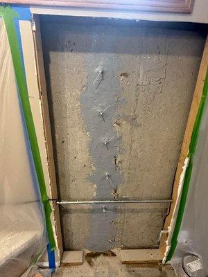 Crack epoxy injection