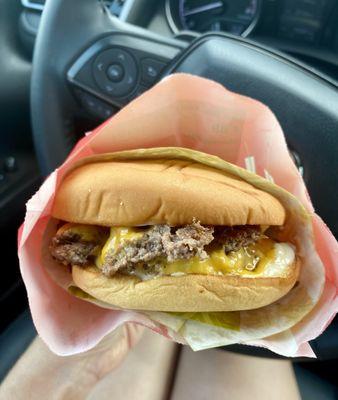 Plain Cheeseburger with Mayo