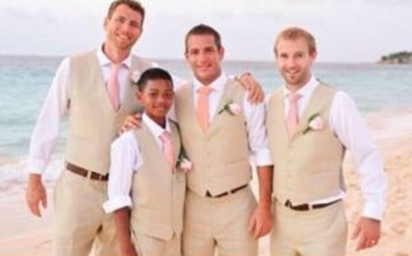 The groom and groomsmen