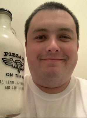 Me with the ranch bottle I got from here. I think it was $15.