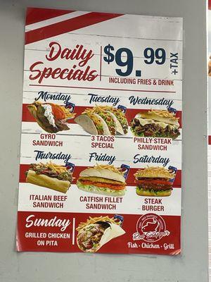 Daily Specials