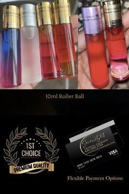 Rollerball body oils