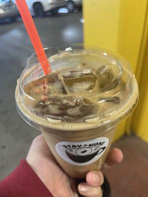 Cold brew with coffee ice cubes