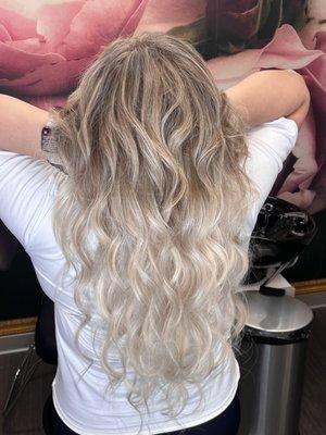 3 Rows Sewn in Extensions on this Beauty!