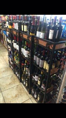 Big selection of fine wine