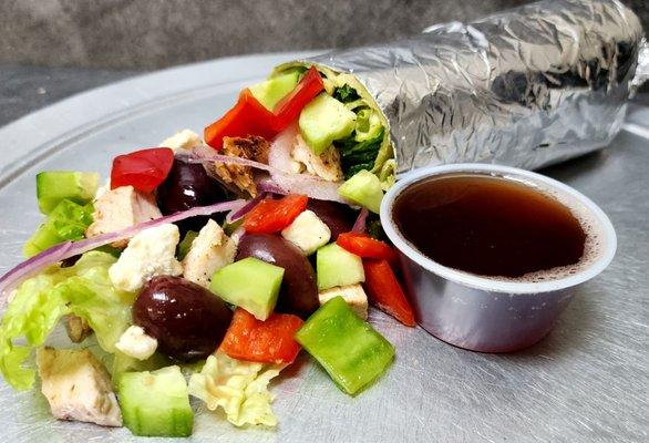 Greek salad wrapp