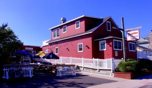 The famous Twisties built out over the bay in charming Strathmere