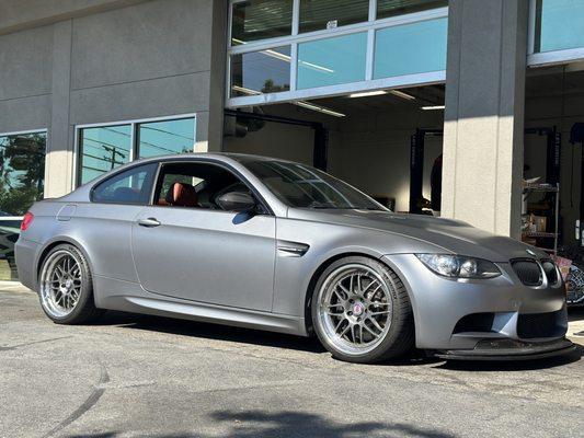 E92 M3 in for suspension upgrades!