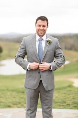 Groom Boutonniere - too handsome! Design by J. Morris Flowers