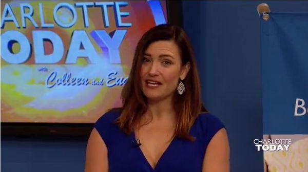 Adrienne Craighead appears on Good Day Charlotte to represent a client (WCNC-TV)