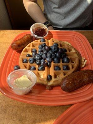 Blueberry waffle