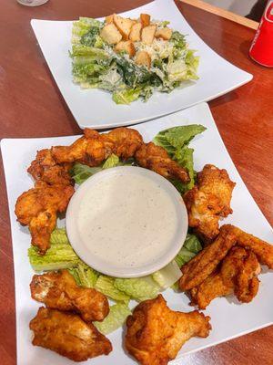 Buffalo Wings / Caesar Salad