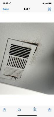 Mold on vent covers