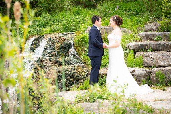 waterfall at wolf oak acres