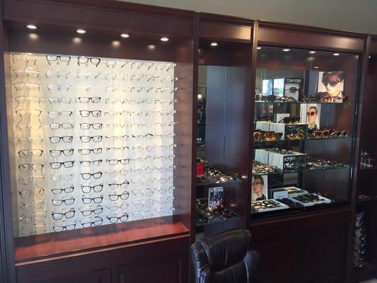 Lots of eyewear to select from.