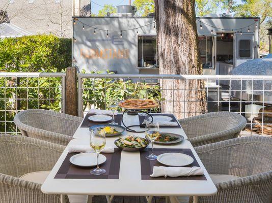 FARMSTAND outdoor patio dining