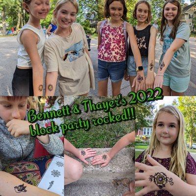 Making more henna fans..one party at a time!