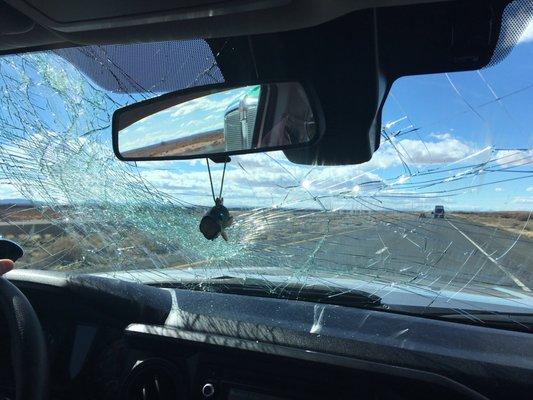 I-40 just east of Winslow, Arizona.