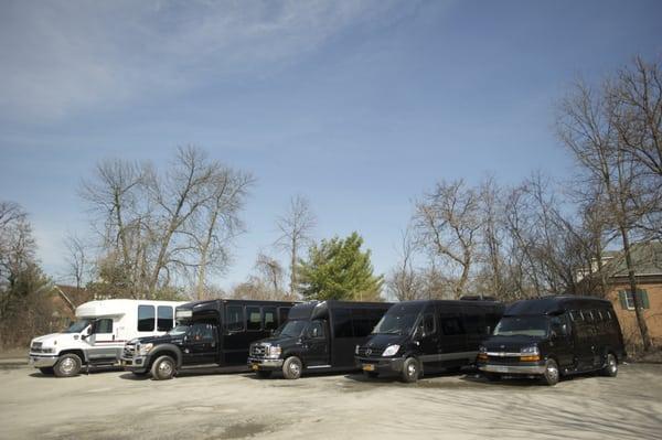 A few of our coaches at our Newburgh office http://www.alltrans.net/fleet