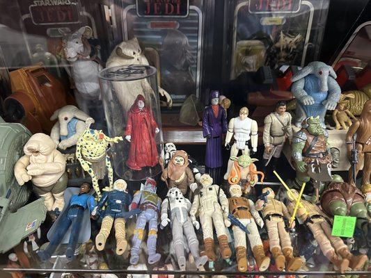 Star Wars action figures.